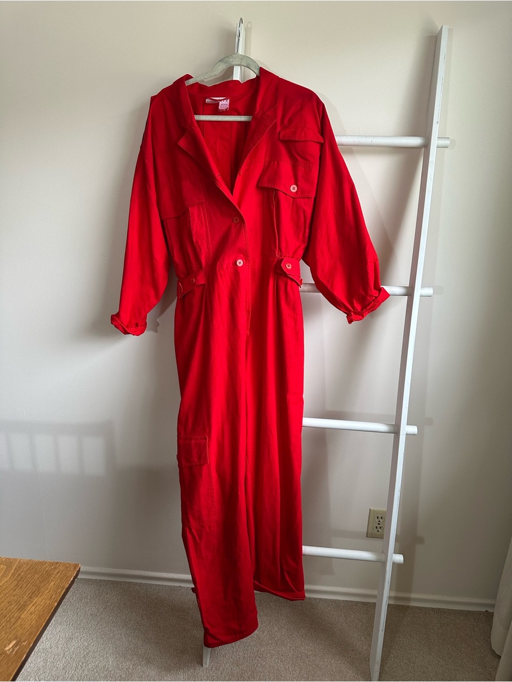 Steilmann Red Long Sleeve Jumpsuit